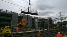 Gantry going in at Stafford station