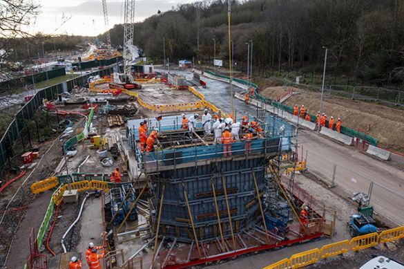 The Colne Valley Viaduct's first peer under construction December 2021 _web.jpg