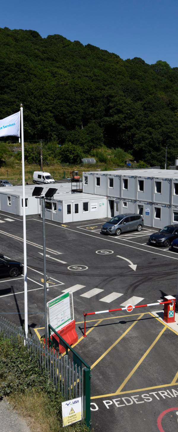 Picture of VolkerSite Services cabin setup.