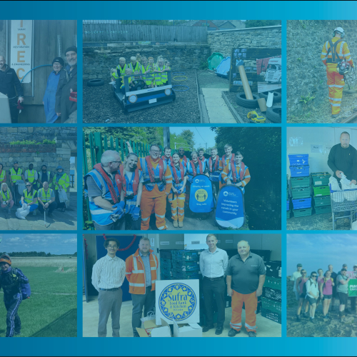 collage banner volunteering