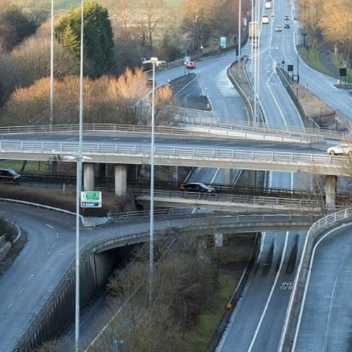 Newcastle Central Motorway aerial image