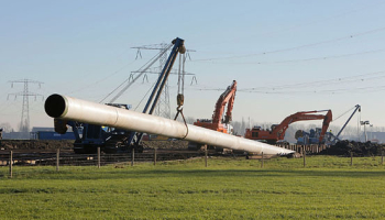 Construction of Beverwijk-Wijngaarden gas transport pipeline