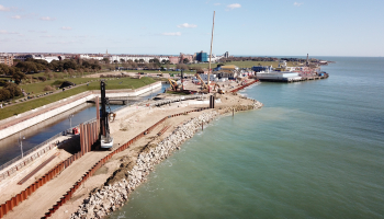 Southsea Coastal Defence Scheme -Frontage 1. silent piling