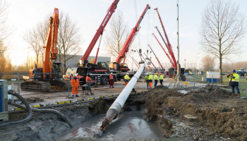 CO2-Pipe underneath the river “Het Scheur”