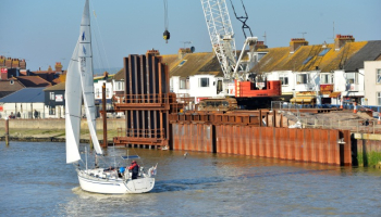 Littlehampton Flood Alleviation Wall Sheet Piling