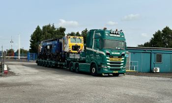 A Beaver tamper ion a lorry