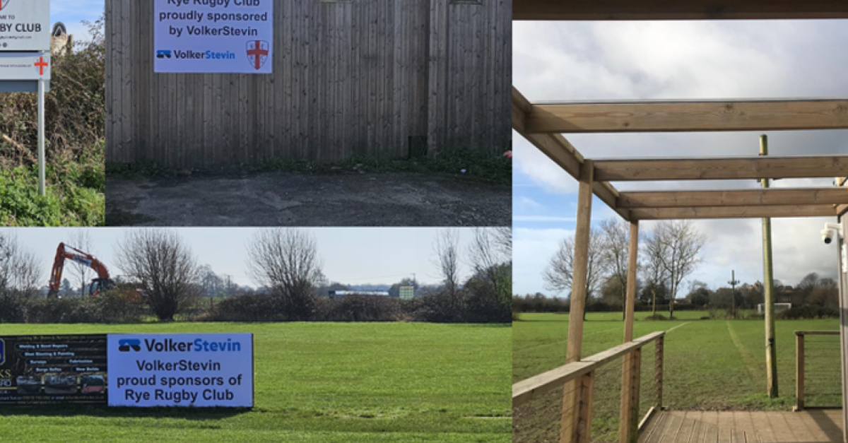 Rye Rockets Rugby Club Rother Tidal Walls-East project sponsor Rye Rugby Club | VolkerWessels UK