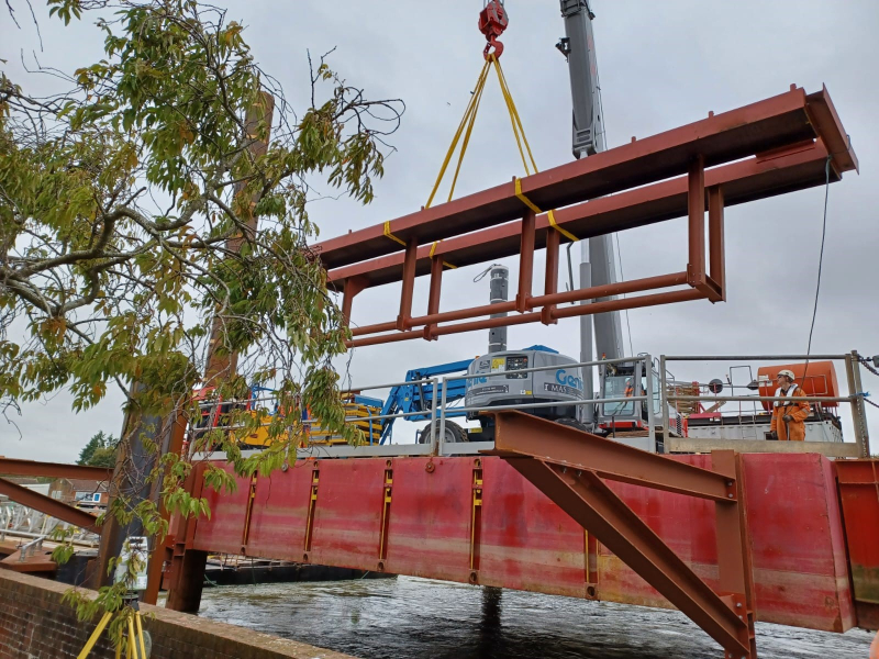 Piling at Tarrant Wharf.