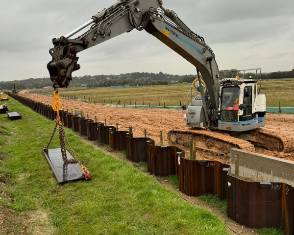 Piling at Rother. 