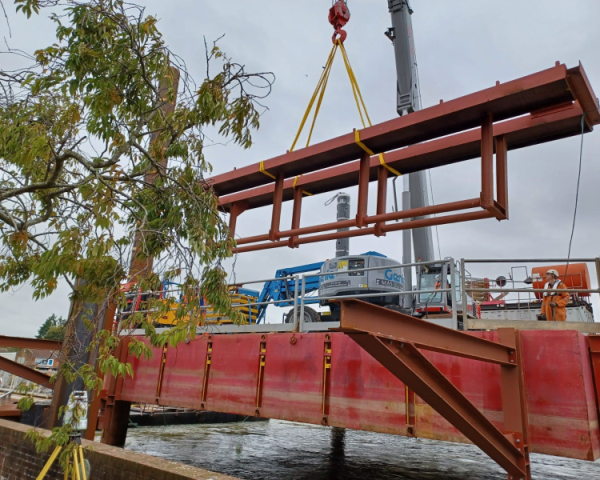 Piling at Tarrant Wharf.