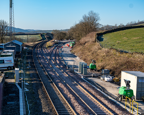 track construction at Horton Quarry