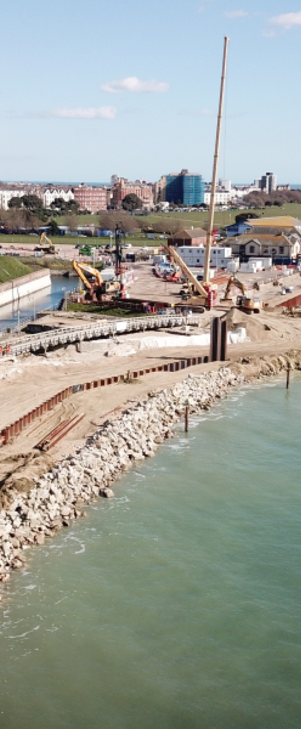 Piling at Southsea.