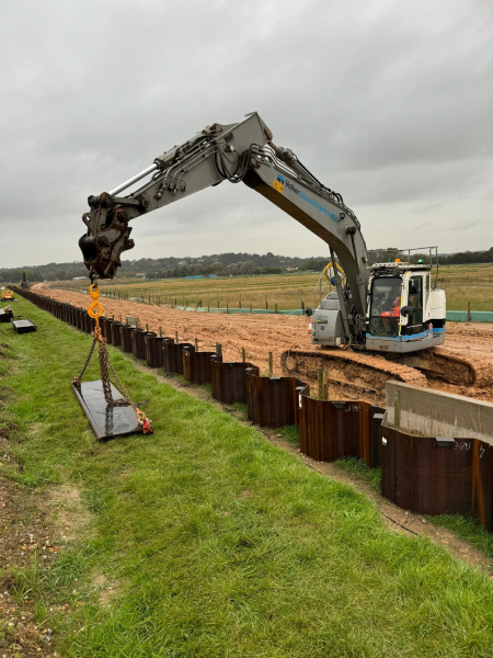 Piling at Rother. 