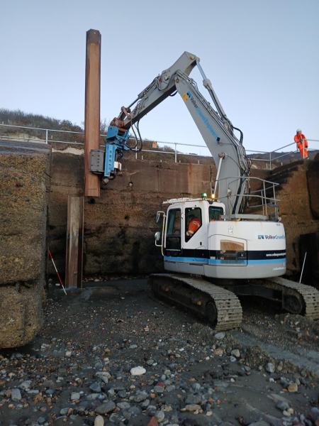 VolkerGround Engineering at the Folkestone Warren Sea Defences