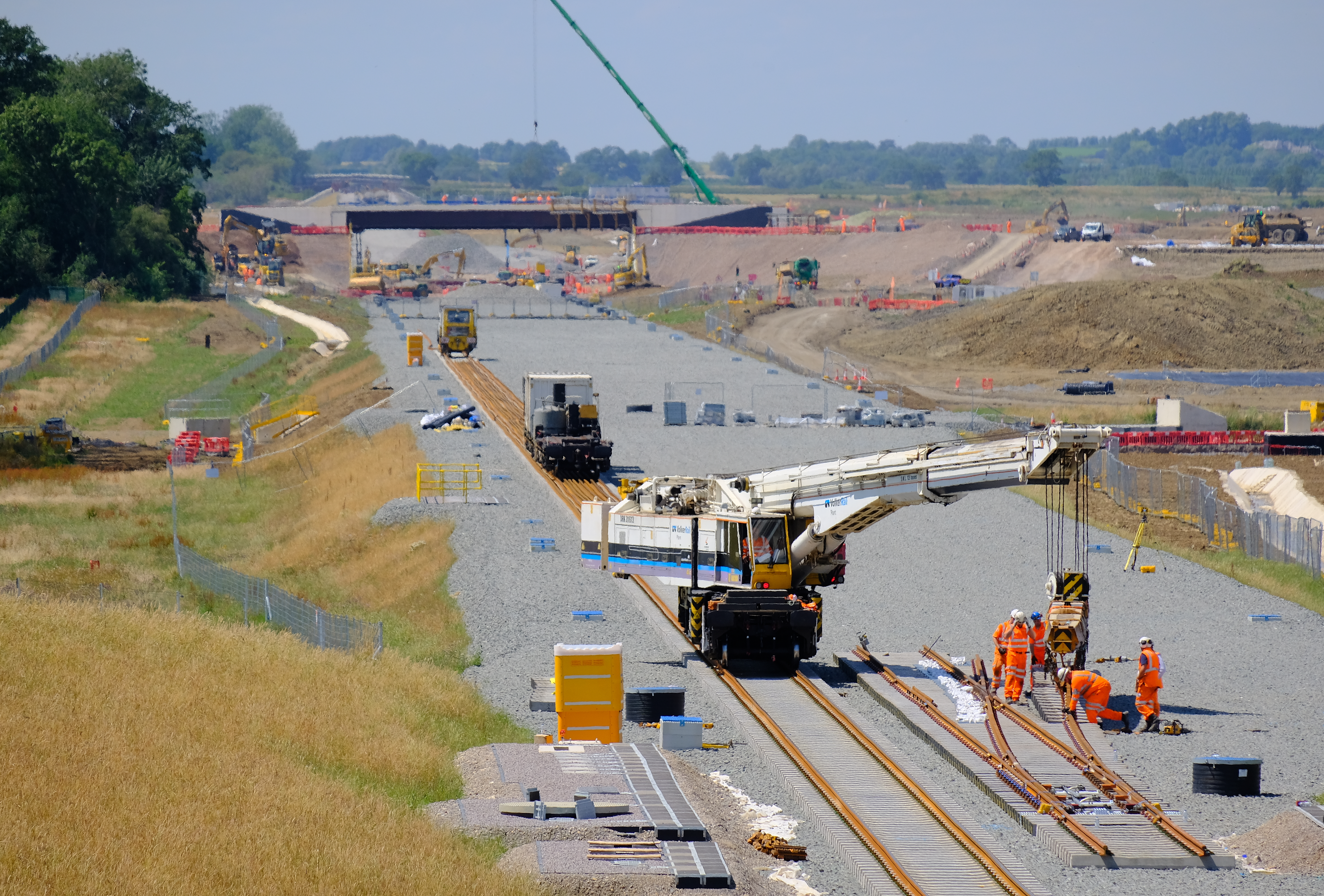 VolkerRail East West Rail Alliance track installation 2023